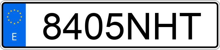 Numer rejestracyjny 8405NHT posiada OPEL FRONTERA