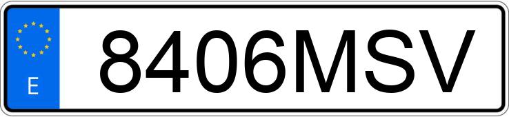 Numer rejestracyjny 8406MSV posiada SEAT LEON