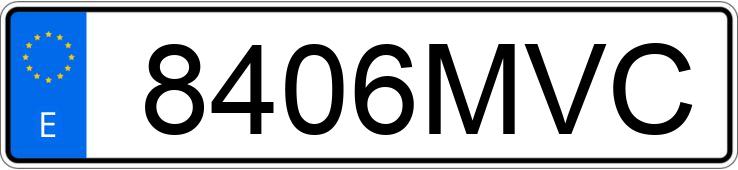 Numer rejestracyjny 8406MVC posiada MERCEDES GLC (254)