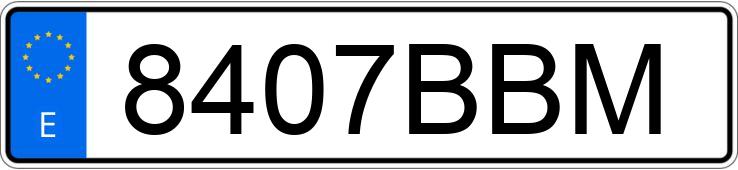 Numer rejestracyjny 8407BBM posiada RENAULT TWINGO