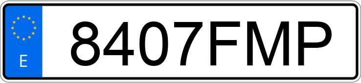 Numer rejestracyjny 8407FMP posiada MERCEDES VITO