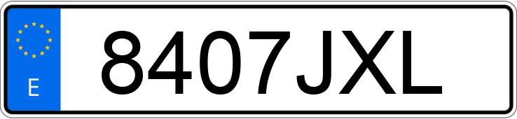 Numer rejestracyjny 8407JXL posiada BMW SERIE 1