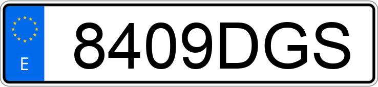 Numer rejestracyjny 8409DGS posiada VOLVO S40