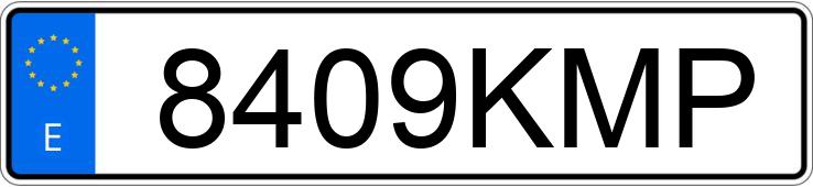 Numer rejestracyjny 8409KMP posiada KIA CEED