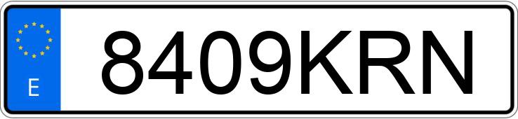 Numer rejestracyjny 8409KRN posiada NISSAN QASHQAI Numer rejestracyjny 8409KRN posiada NISSAN QASHQAI