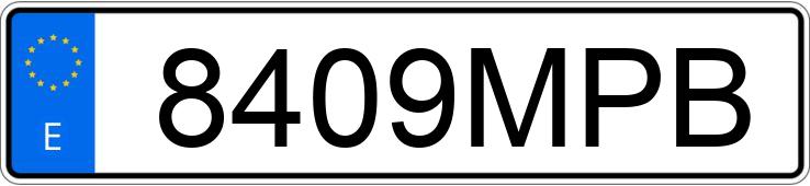 Numer rejestracyjny 8409MPB posiada RENAULT EXPRESS