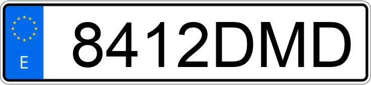 Numer rejestracyjny 8412DMD posiada SUZUKI INTRUDER 125