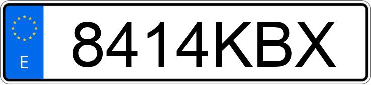 Numer rejestracyjny 8414KBX posiada VOLKSWAGEN TOURAN