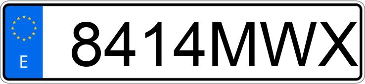 Numer rejestracyjny 8414MWX posiada MERCEDES EQA (243)