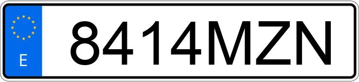 Numer rejestracyjny 8414MZN posiada CUPRA LEON