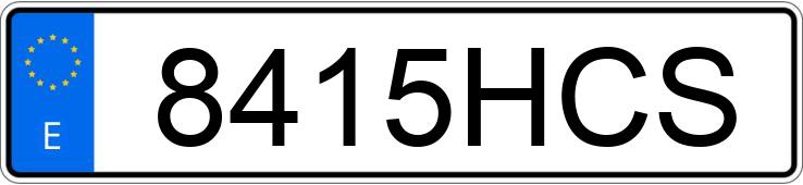 The registration number 8415HCS has RENAULT LAGUNA COUPE