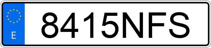 Numer rejestracyjny 8415NFS posiada BMW X1