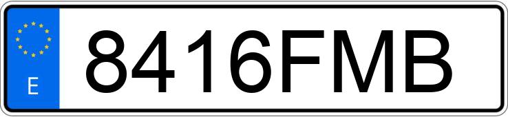 Numer rejestracyjny 8416FMB posiada BMW SERIE 3