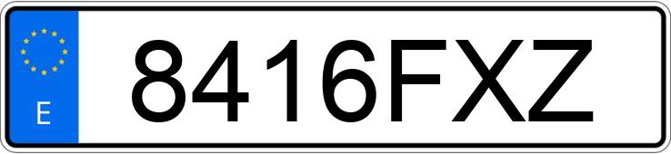 Numer rejestracyjny 8416FXZ posiada TOYOTA AURIS