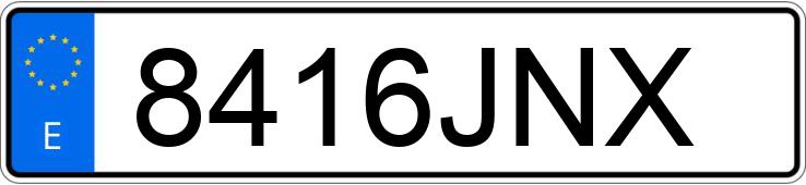 Numer rejestracyjny 8416JNX posiada VOLKSWAGEN GOLF SPORTSVAN