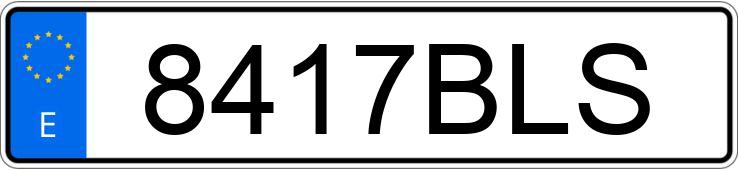 Numer rejestracyjny 8417BLS posiada BMW SERIE 3