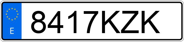 Numer rejestracyjny 8417KZK posiada MASH BLACK SEVEN Numer rejestracyjny 8417KZK posiada MASH BLACK SEVEN