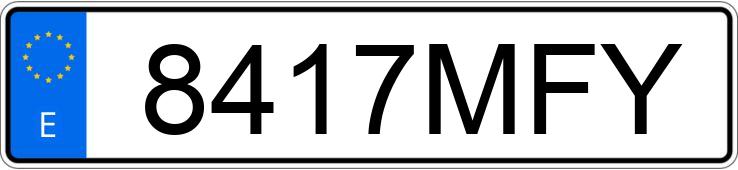 Numer rejestracyjny 8417MFY posiada CITROEN C5 AIRCROSS