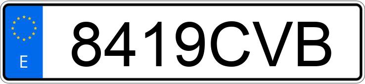 Numer rejestracyjny 8419CVB posiada HONDA ACCORD