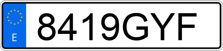 Numer rejestracyjny 8419GYF posiada BMW SERIE 5