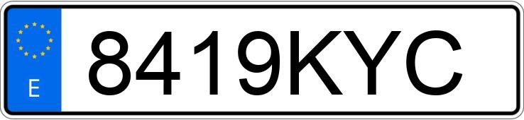 Numer rejestracyjny 8419KYC posiada MAZDA CX-5