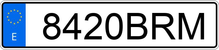 Numer rejestracyjny 8420BRM posiada JAGUAR XJ SERIES