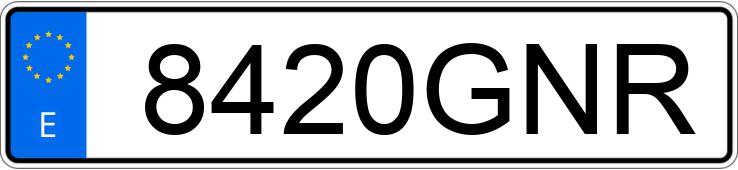 Numer rejestracyjny 8420GNR posiada CITROEN C5
