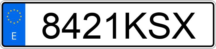 Numer rejestracyjny 8421KSX posiada PEUGEOT RIFTER