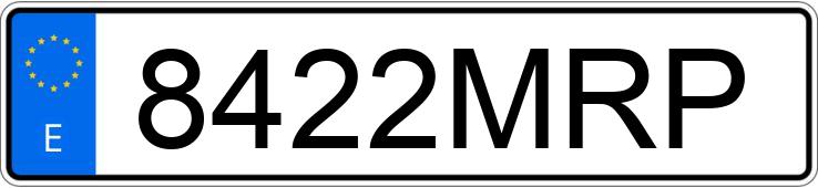 Numer rejestracyjny 8422MRP posiada TOYOTA C-HR