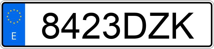 Numer rejestracyjny 8423DZK posiada NISSAN ALMERA TINO Numer rejestracyjny 8423DZK posiada NISSAN ALMERA TINO