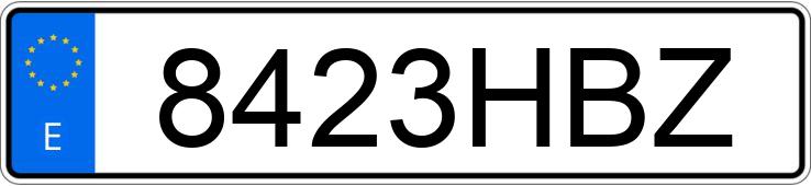 Numer rejestracyjny 8423HBZ posiada FORD FOCUS