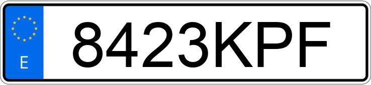 O número de registro 8423KPF tem MERCEDES A (177)