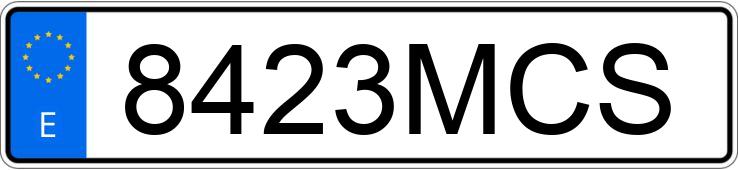 Numer rejestracyjny 8423MCS posiada BMW SERIE 4
