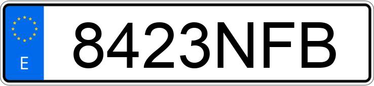 Numer rejestracyjny 8423NFB posiada PEUGEOT 5008 Numer rejestracyjny 8423NFB posiada PEUGEOT 5008