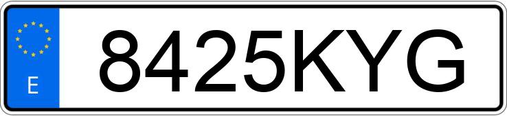 Numer rejestracyjny 8425KYG posiada SEAT IBIZA