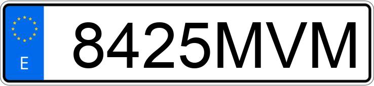 Numer rejestracyjny 8425MVM posiada CUPRA LEON