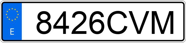 Numer rejestracyjny 8426CVM posiada DAEWOO KALOS