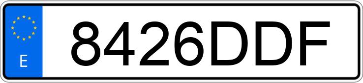 Numer rejestracyjny 8426DDF posiada AUDI A4