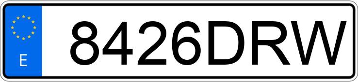 Numer rejestracyjny 8426DRW posiada AUDI A6