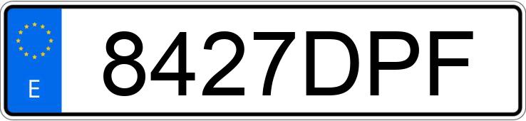 Numer rejestracyjny 8427DPF posiada TOYOTA COROLLA