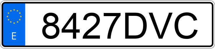 Numer rejestracyjny 8427DVC posiada SEAT IBIZA