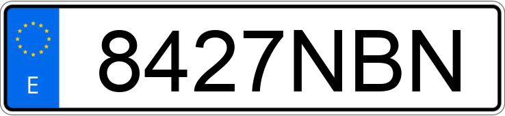 Numer rejestracyjny 8427NBN posiada AUDI A5 SPORTBACK