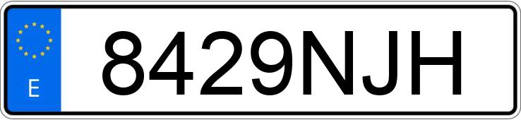 Numer rejestracyjny 8429NJH posiada BMW SERIE 3