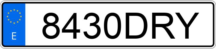 Numer rejestracyjny 8430DRY posiada SKODA OCTAVIA Numer rejestracyjny 8430DRY posiada SKODA OCTAVIA