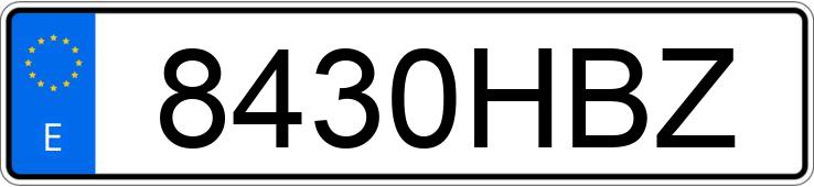 Numer rejestracyjny 8430HBZ posiada AUDI Q5