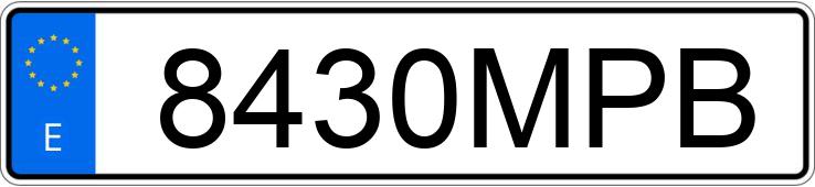 Numer rejestracyjny 8430MPB posiada VOGE 300