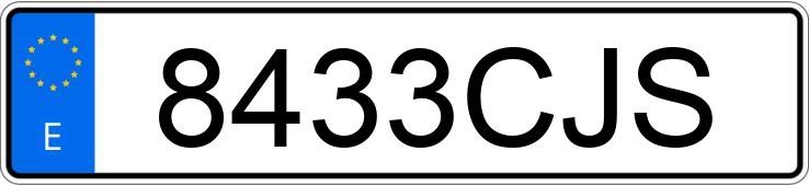 Numer rejestracyjny 8433CJS posiada SEAT IBIZA