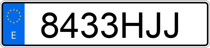 Numer rejestracyjny 8433HJJ posiada SEAT LEON Numer rejestracyjny 8433HJJ posiada SEAT LEON