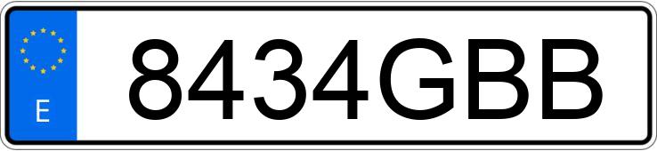 Numer rejestracyjny 8434GBB posiada SEAT LEON Numer rejestracyjny 8434GBB posiada SEAT LEON