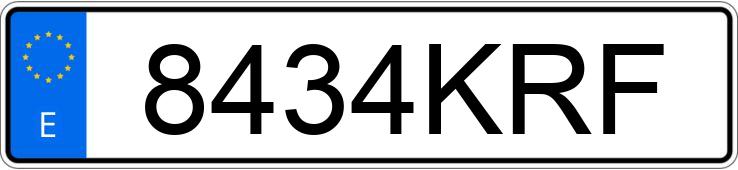 Numer rejestracyjny 8434KRF posiada HYUNDAI I30